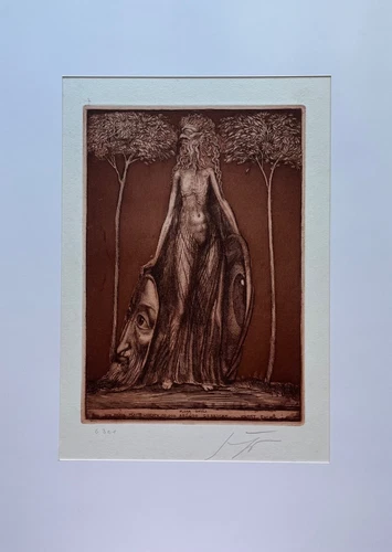 Signierte Ernst Fuchs Kunstdrucke