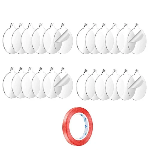 Decorazioni trasparente rotondi senza marca per albero di Natale