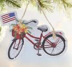 America Patriotic Nostalgia Christmas Ornament Galvanized Metal Country Cottag 